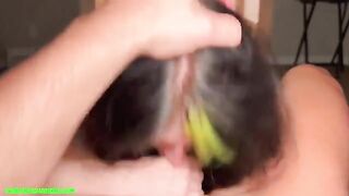 Preparation for a shower with a rough tone