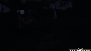 Busty brunette porn actress picked up a guy and fucked him in his car