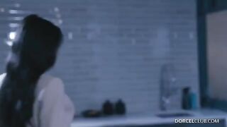 Sex with a handsome stranger in the kitchen, but husband doesn’t mind