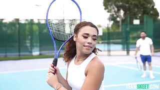 Girl was tired and had sex after practice