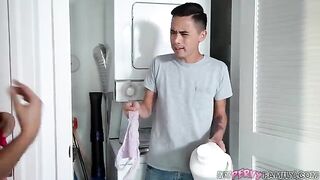 Hahaha… You’re Sniffing My Panties Pervert! - Asian home video with cowgirl action