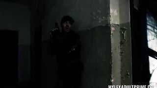A girl came out on the street and exploded with intensity in HD