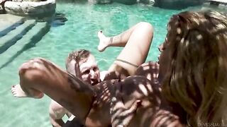 Relatives are not so close when they have bad relations. Especially in the pool