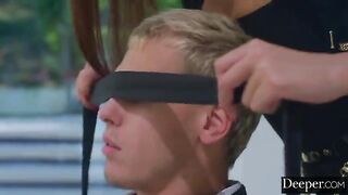 Security checks the room of a visitor and gets aroused