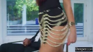 Security checks the room of a visitor and gets aroused