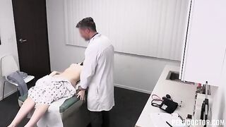 A man with a fierce cock, the doctor checked up on a girl