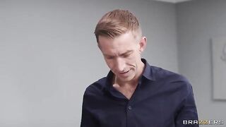 A guy pushed his cock to the girl in her panties
