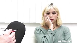 Her naughty personality is revealed in the office setting