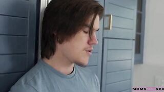 A stepson was left without supervision and things got steamy