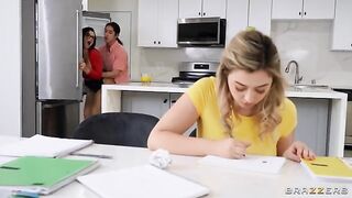 Tips from a private tutor and big natural tits action