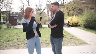 Two redheads have an intense interboob sex session