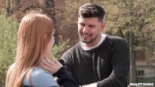 Two redheads have an intense interboob sex session