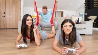 My boyfriend fucked me in the room with my gamer roommates