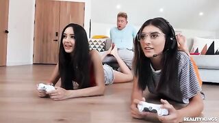 My boyfriend fucked me in the room with my gamer roommates
