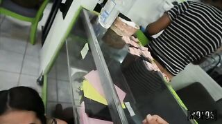 A fat cock for wet laundry in public, just like street masturbating