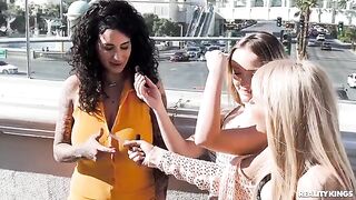 A group of sexy girls playing strip cards, things get hot - IkaSmokS