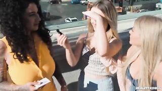 A group of sexy girls playing strip cards, things get hot - IkaSmokS