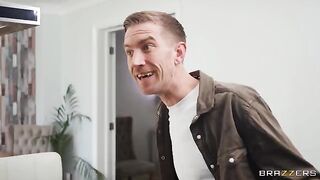 The girl seems to be very impressed by the size of my dick