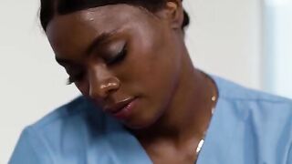 A girl feels a forbidden attraction for her masseuse, an alluring ebony beauty