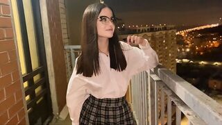 A hot view of fucking with a Russian schoolgirl