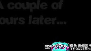 Jerkoff consolation for his stepsister getting caught