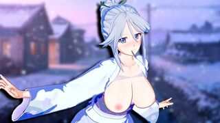 Hentai with beautiful anime girl Tsurara Shirayuki from Rosario Vampire