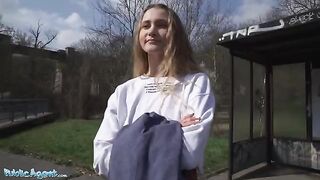Ivi Rein, sexy Russian, gets fucked in public for cash