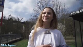 Ivi Rein, sexy Russian, gets fucked in public for cash