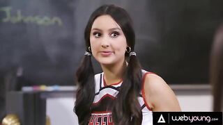 Kendra Spade and Vanna Bardot in a hot threesome with cheerleader Eliza Ibarra