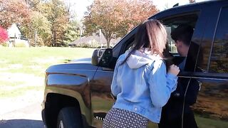 A pretty girl got into a car with a driver who wanted something in return for the ride