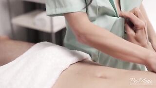 Happy ending massage with oiled body and sensual sex