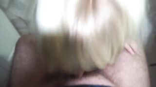 The most beautiful Russian milf makes a blowjob with an enormous cock