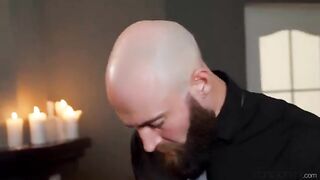 Blowjob done as gently as possible from the first view