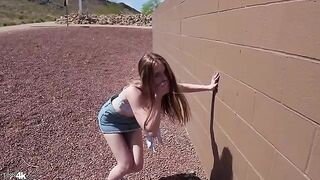 Redhead beauty gets her sweet pussy licked with joy