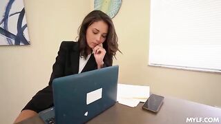 The guy fucked brunette with nice butt in doggystyle