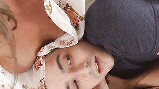 The guy caressed her hole with gentle fingers and tongue