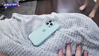 A hot step mom gets mad at her pervert son in the shower