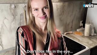 The neighbor helps the husband when his wife doesn’t want to