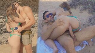 A sexy girl was picked up on the beach and fucked hard