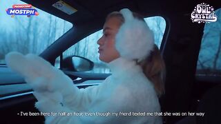 A college girl gets fucked by a stranger in his car