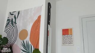 A threesome while my parents are away, featuring a fiery redhead scene