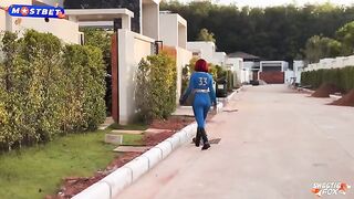 Redhead slut fucked hard in cosplay, loving every rough moment