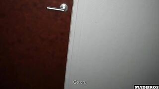 She invited us to the toilet for another intense session
