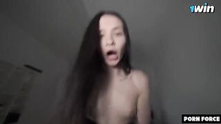 A woman with a great shake after an intense encounter, showcasing rough passion