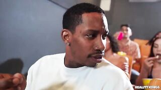 A man fucked a girl in the cinema, at the right time and place