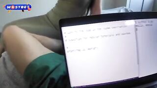 A girl distracted her mate from studying and they had sex