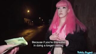 A beautiful girl was forced to do a blowjob with an unknown man