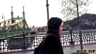 The couple has sex while traveling to their destination