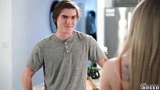 He just had to stick his dick in the beautiful blondie