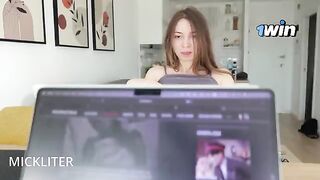 A man was distracted from work and had rough sex with a woman